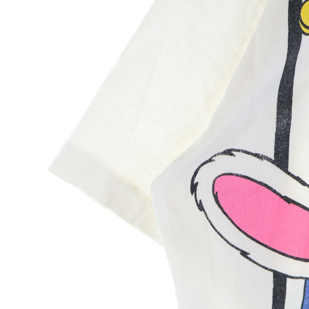 VINTAGE(ヴィンテージ) 80s Disney TOON WEAR Roger Rabit ロジャーラビット フロントプリント 半袖Tシャツ カットソー ホワイト
