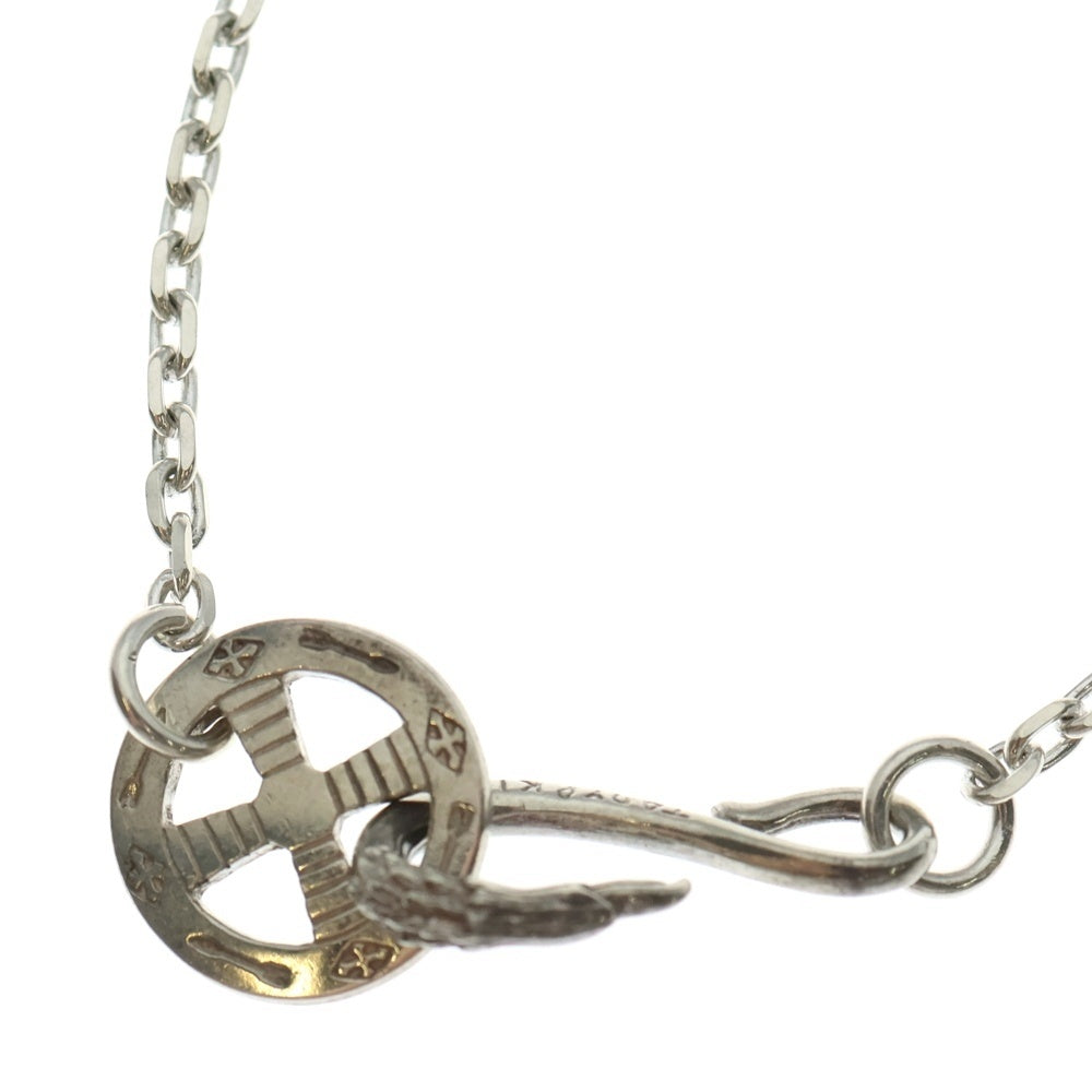 TADY & KING(タディアンドキング) イーグルフック ネイティブホイールSV付き細角チェーンネックレス 50cm シルバー