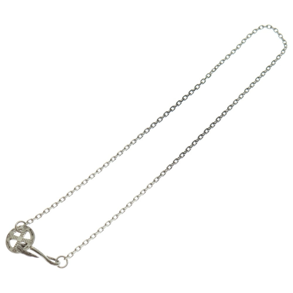 TADY & KING(タディアンドキング) イーグルフック ネイティブホイールSV付き細角チェーンネックレス 50cm シルバー