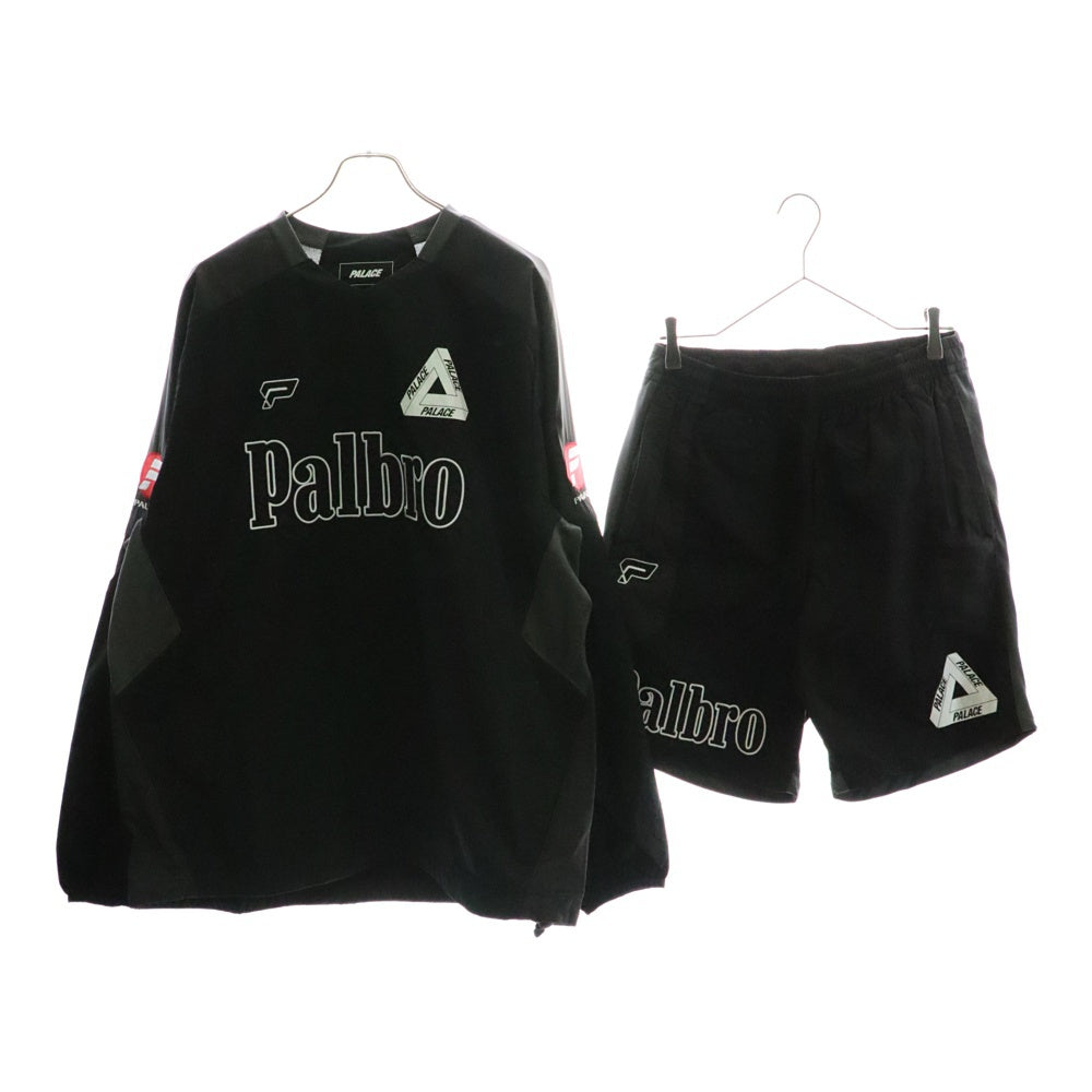 Palace Skateboards(パレススケートボーズ) 21SS Palbro Sport Shell Crew/Shorts スポーツ シェル フットボール トレーナー ショーツ ショートパンツ セットアップ ブラック
