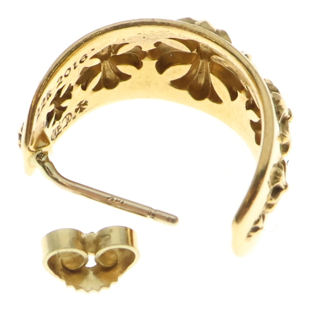CHROME HEARTS(クロムハーツ) 22K CHプラス ワイドフープピアス スモール ゴールド