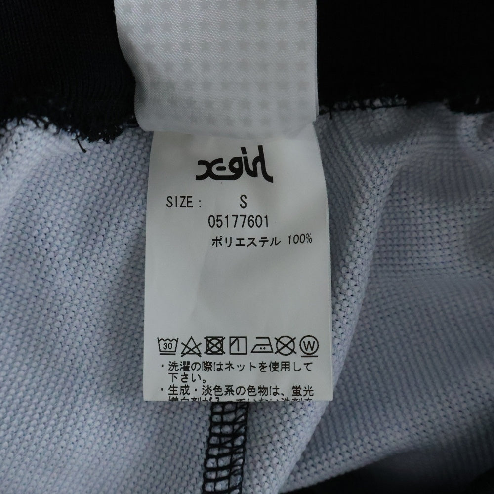 X-GIRL(エックスガール) ギャラクシー サイドジップ スウェットパンツ ブラック レディース