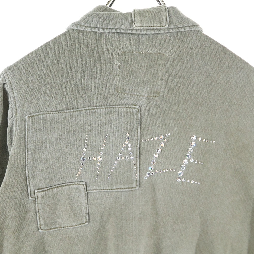 UNDERCOVER(アンダーカバー) HAZE Rhinestone Jacket バック ラインストーン ミリタリージャケット カーキ