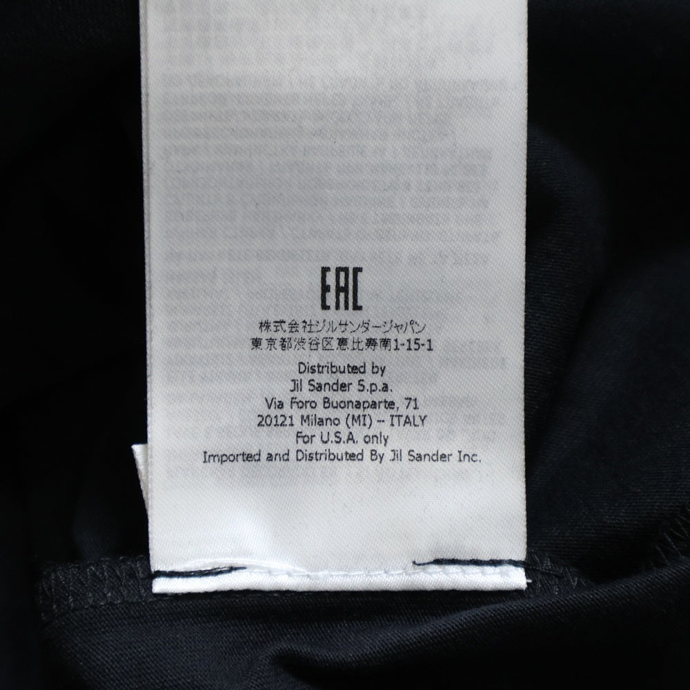 JIL SANDER(ジルサンダー) クルーネック 半袖Tシャツ カットソー ブラック J40GC0001
