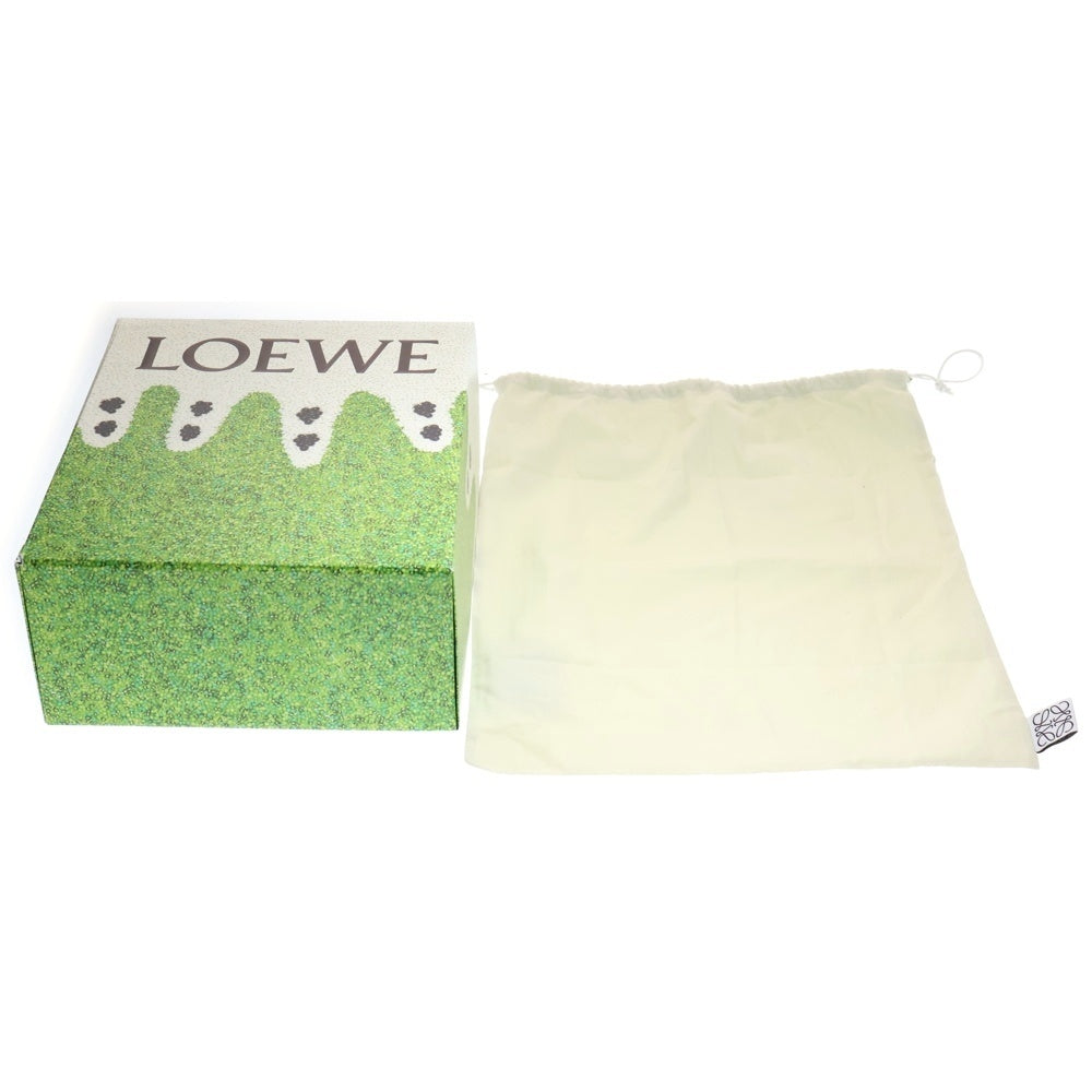 LOEWE(ロエベ) かごバッグ バスケットバッグ スモール ハンドバッグ レザー ヤシの葉 ナチュラル/ホワイト レディース A223S93X04 0043