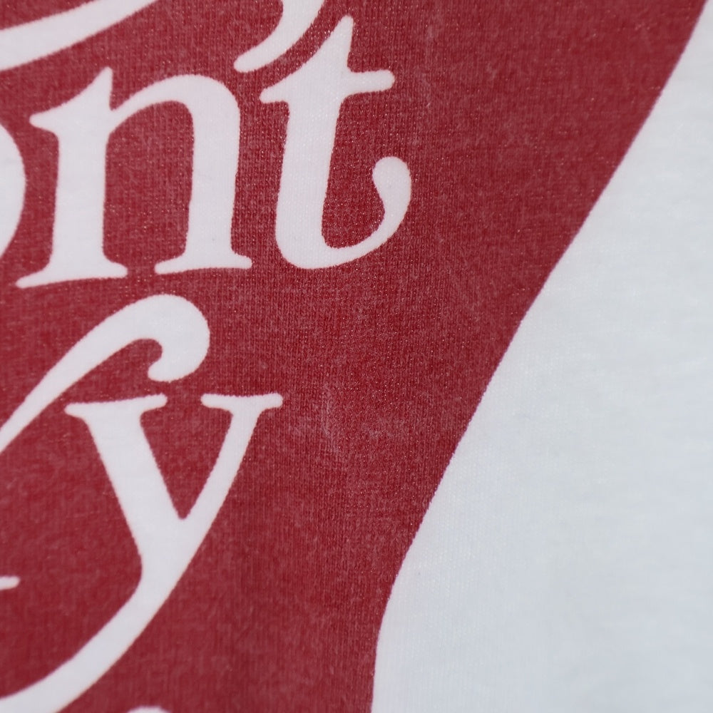 Girls Don't Cry(ガールズドントクライ) ×Emotionally Unavailable エモーショナリー アンアベイラブル ロゴプリント クルーネック半袖Tシャツ カットソー ホワイト