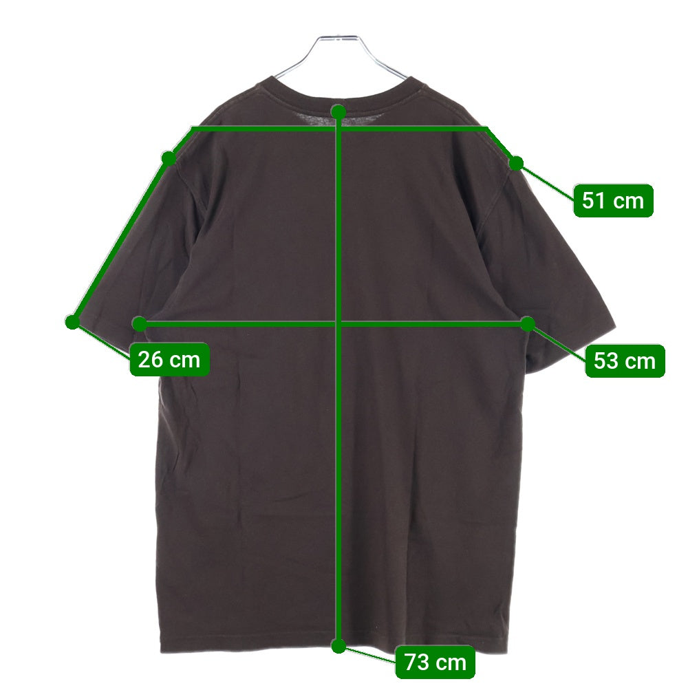 CARHARTT(カーハート) ロゴパッチ 右ポケット クルーネック半袖Tシャツ カットソー ブラウン