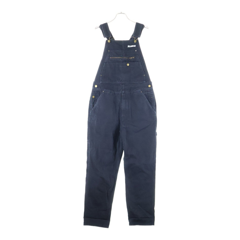 X-LARGE(エクストララージ) 22SS × DICKIES OVERALL ディッキーズ コットン オーバーオール オールインワン ブラック 101221031016