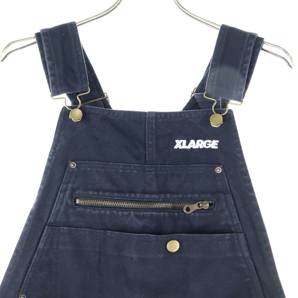 X-LARGE(エクストララージ) 22SS × DICKIES OVERALL ディッキーズ コットン オーバーオール オールインワン ブラック 101221031016