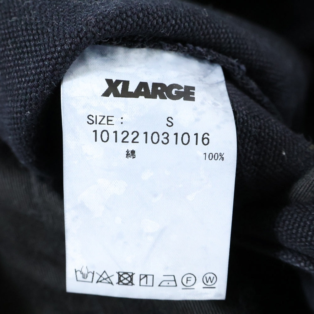 X-LARGE(エクストララージ) 22SS × DICKIES OVERALL ディッキーズ コットン オーバーオール オールインワン ブラック 101221031016