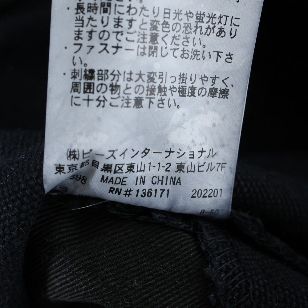 X-LARGE(エクストララージ) 22SS × DICKIES OVERALL ディッキーズ コットン オーバーオール オールインワン ブラック 101221031016