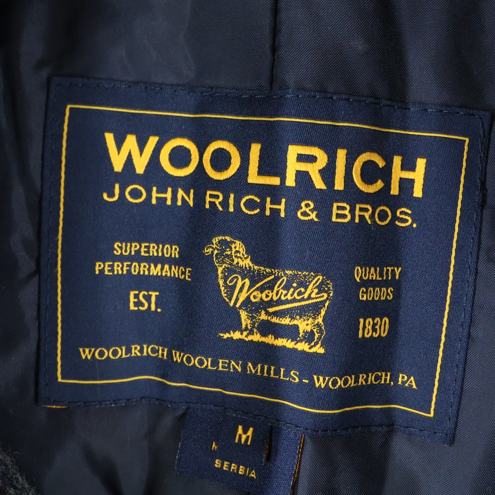 WOOLRICH(ウールリッチ) × JCREW US限定 JCREW別注 オンブレチェック ウール Pコート ロングコート ブルー 102MWOCPS1682HM01
