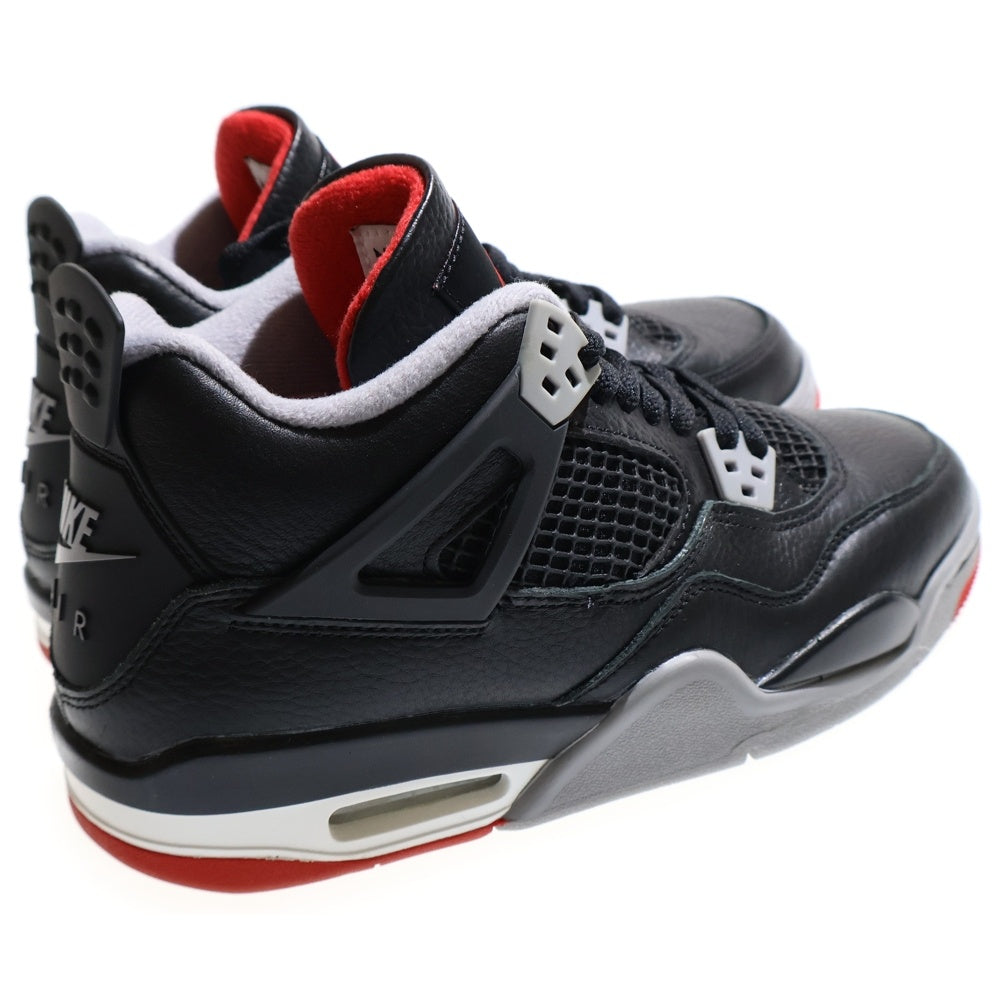 NIKE(ナイキ) GS AIR JORDAN 4 RETRO Bred Reimagined エアジョーダン4 レトロ ブレッドリイマジンド ハイカットスニーカー ブラック レディース US6Y/24cm FQ8213-006