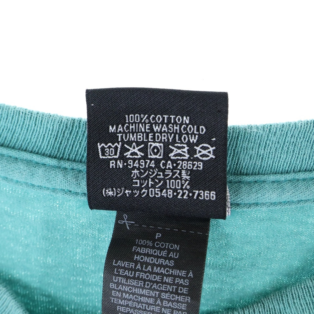 STUSSY(ステューシー) 24ss Refracted Tee リフレクテッド オーシャン 半袖 カットソー Tシャツ ライムグリーン