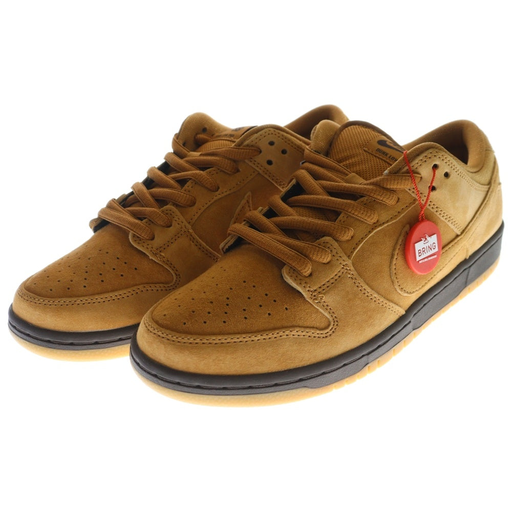 NIKE SB(ナイキエスビー) DUNK LOW PRO WHEAT MOCHA ダンク ロー プロ ウィート モカ レースアップ ローカットスニーカー ブラウン US8/26cm BQ6817-204