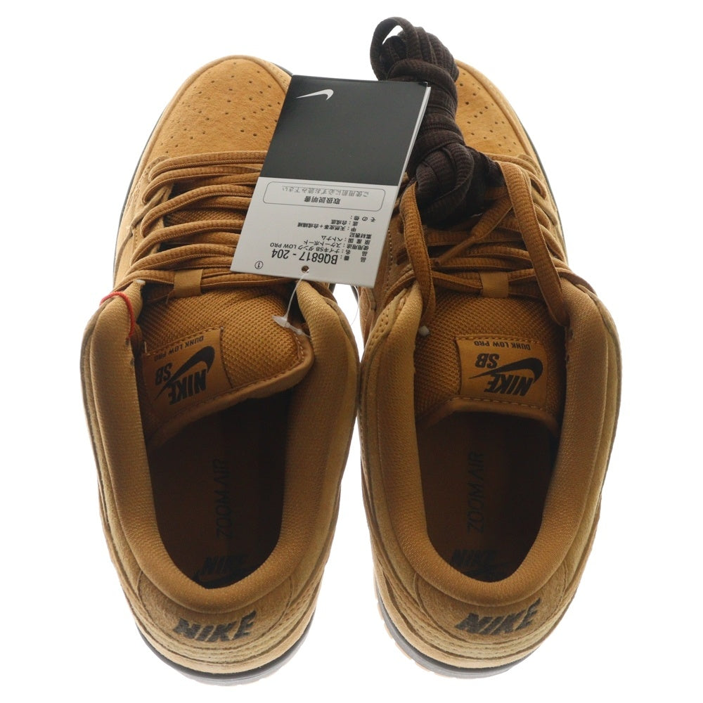NIKE SB(ナイキエスビー) DUNK LOW PRO WHEAT MOCHA ダンク ロー プロ ウィート モカ レースアップ ローカットスニーカー ブラウン US8/26cm BQ6817-204