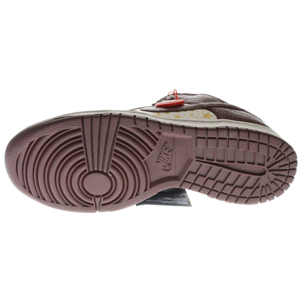 NIKE SB(ナイキエスビー) 21SS × SUPREME DUNK LOW OG QS GOLD STARS シュプリーム ダンク ロー ゴールドスターズ ローカットスニーカー ホワイト/ブラウン US8/26cm DH3228-103