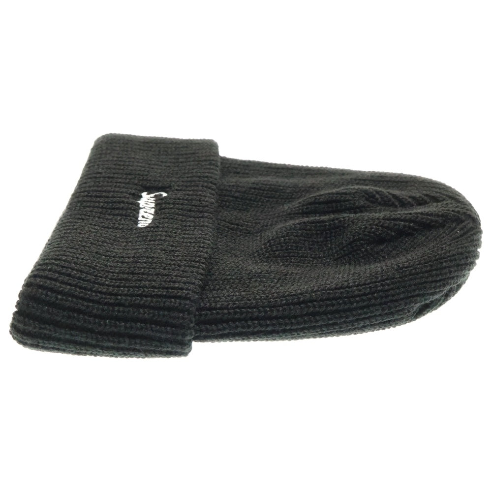 SUPREME(シュプリーム) 25AW Loose Gauge Beanie ルーズ ゲージ ロゴ刺繍 ニットビーニー 帽子 ブラック
