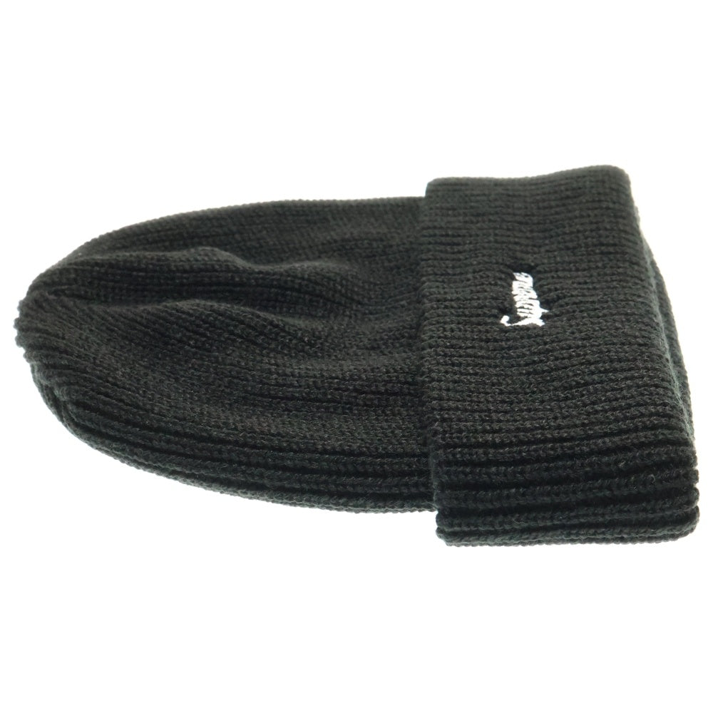 SUPREME(シュプリーム) 25AW Loose Gauge Beanie ルーズ ゲージ ロゴ刺繍 ニットビーニー 帽子 ブラック