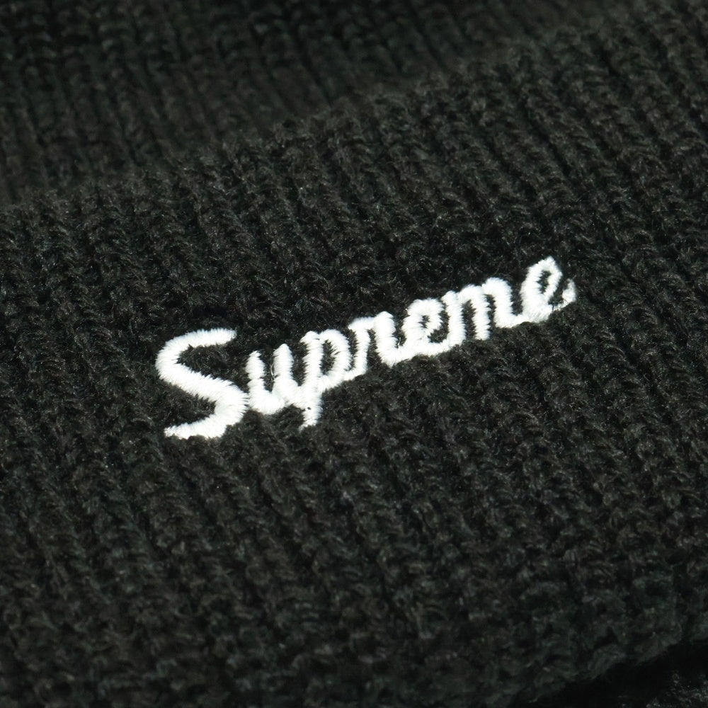 SUPREME(シュプリーム) 25AW Loose Gauge Beanie ルーズ ゲージ ロゴ刺繍 ニットビーニー 帽子 ブラック