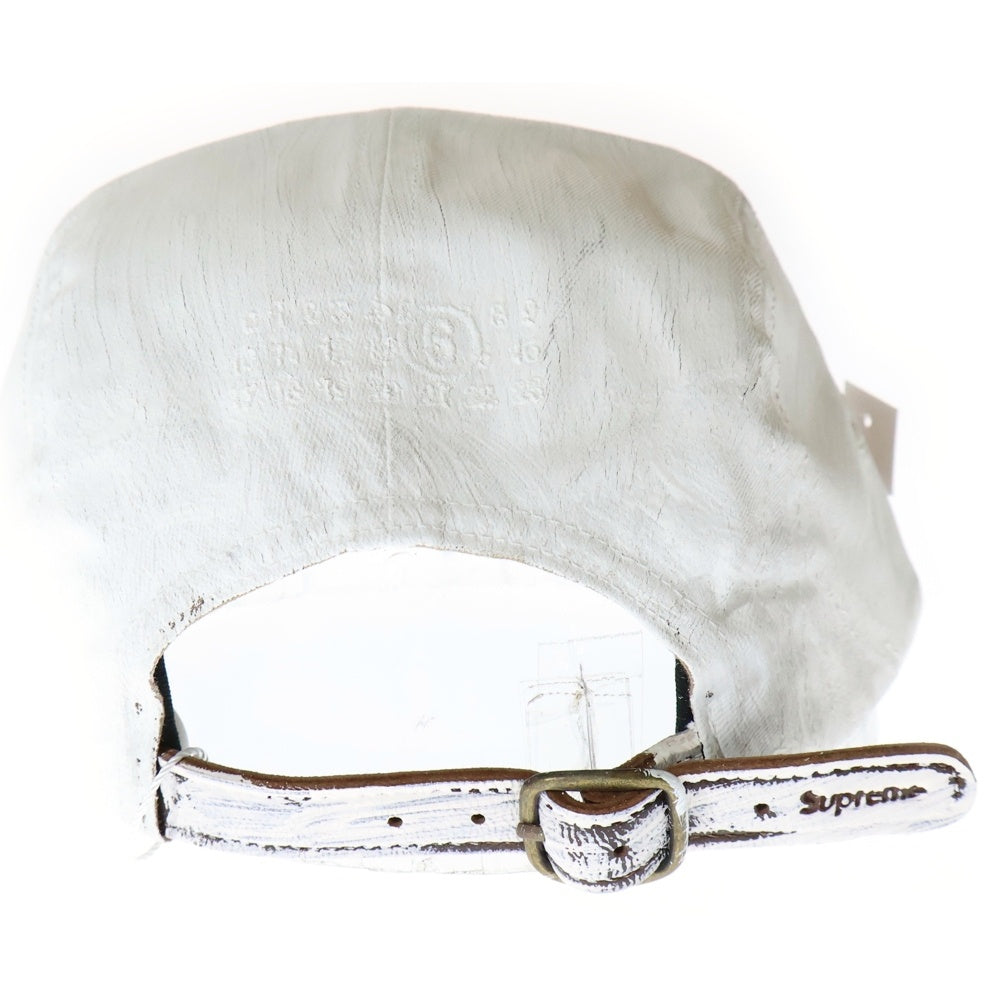 SUPREME(シュプリーム) 24SS × MM6 Maison Margiela Painted Camp Cap エムエムシックス メゾンマルジェラ ペインテッド キャンプキャップ 帽子 ホワイト