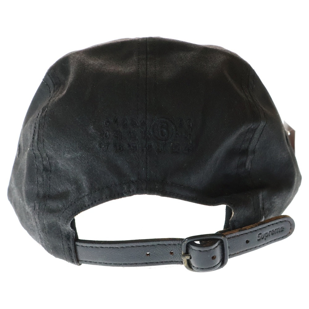 SUPREME(シュプリーム) 24SS × MM6 Maison Margiela Painted Camp Cap エムエムシックス メゾンマルジェラ ペインテッド キャンプキャップ 帽子 ブラック
