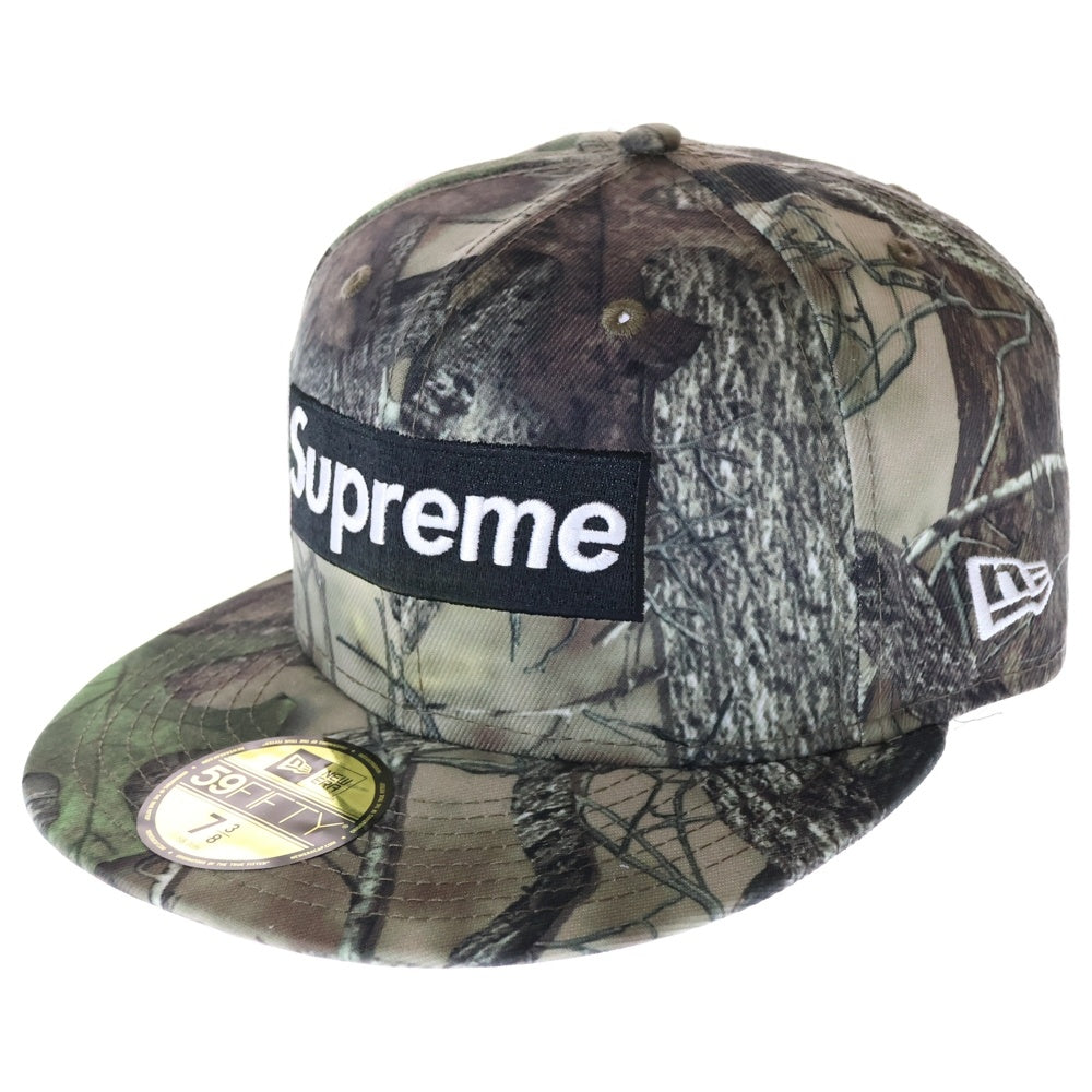 SUPREME(シュプリーム) 25AW × New Era Breast Cancer Awareness Box Logo Cap ニューエラ ブレスト キャンサー アウェアネス リアルツリー カモ 6パネル キャップ カーキ