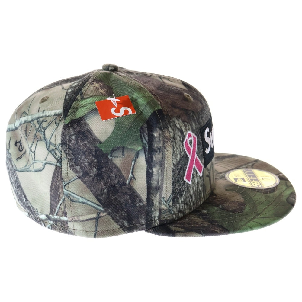 SUPREME(シュプリーム) 25AW × New Era Breast Cancer Awareness Box Logo Cap ニューエラ ブレスト キャンサー アウェアネス リアルツリー カモ 6パネル キャップ カーキ