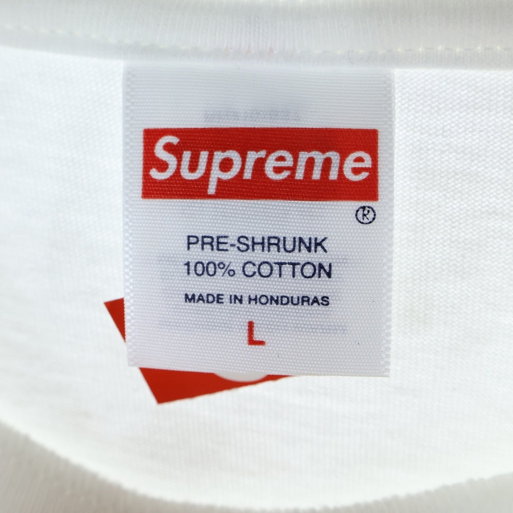 SUPREME(シュプリーム) 25AW Skull Tee スカル ロゴプリント クルーネック 半袖Tシャツ カットソー ホワイト