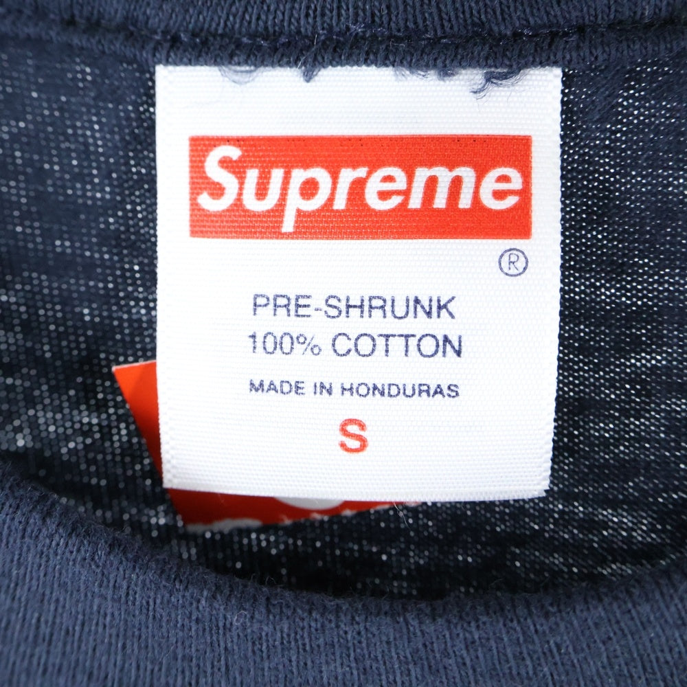 SUPREME(シュプリーム) 25AW Devotion Tee ディヴォーション プリント クルーネック 半袖Tシャツ カットソー ネイビー