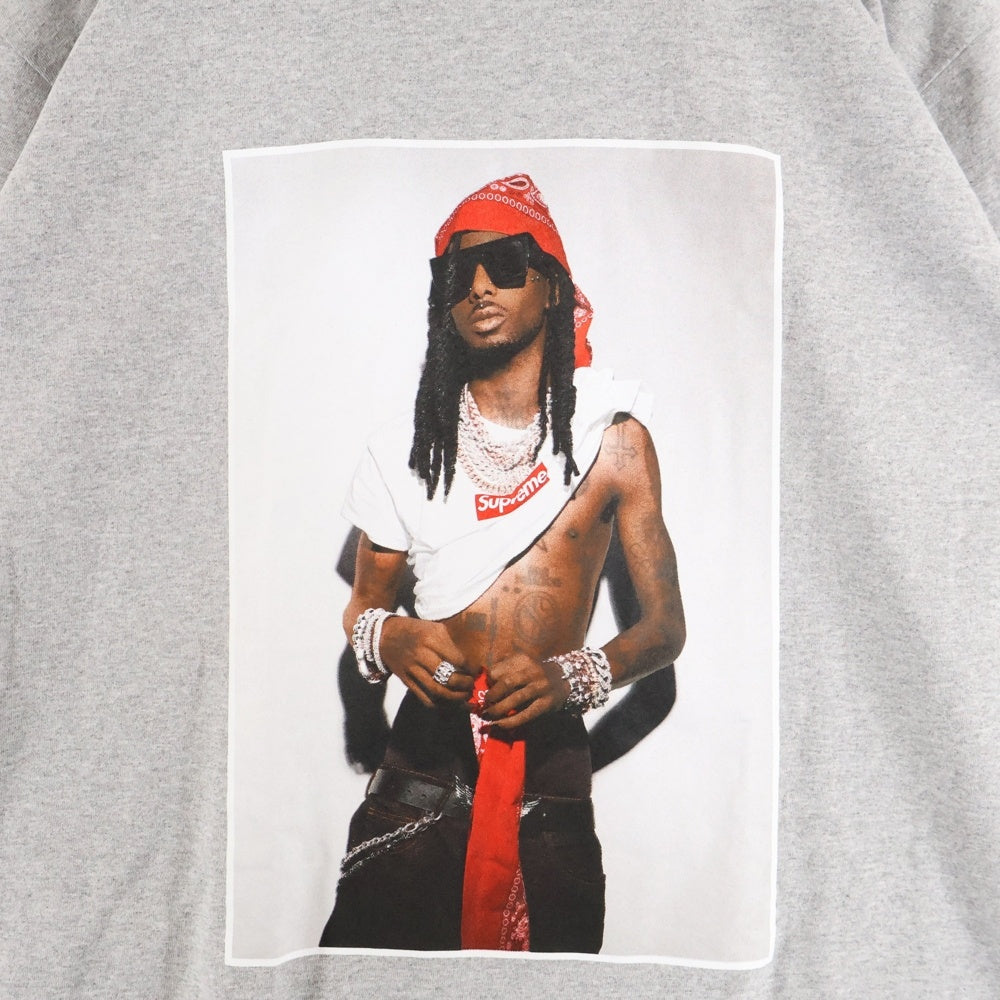 SUPREME(シュプリーム) 25AW Playboi Carti Tee プレイボーイ カーティ フォトプリント クルーネック 半袖Tシャツ カットソー グレー