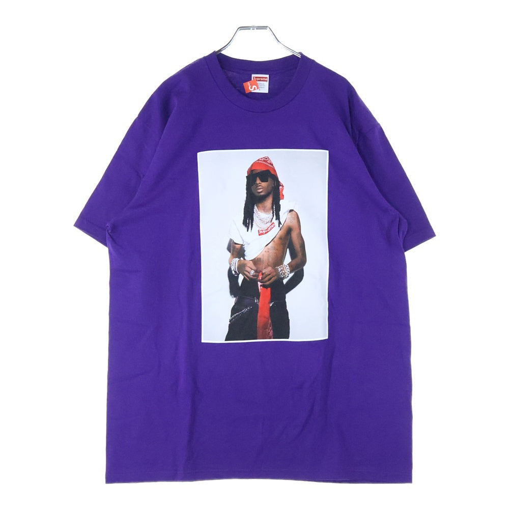 SUPREME(シュプリーム) 25AW Playboi Carti Tee プレイボーイ カーティ フォトプリント クルーネック 半袖Tシャツ カットソー パープル