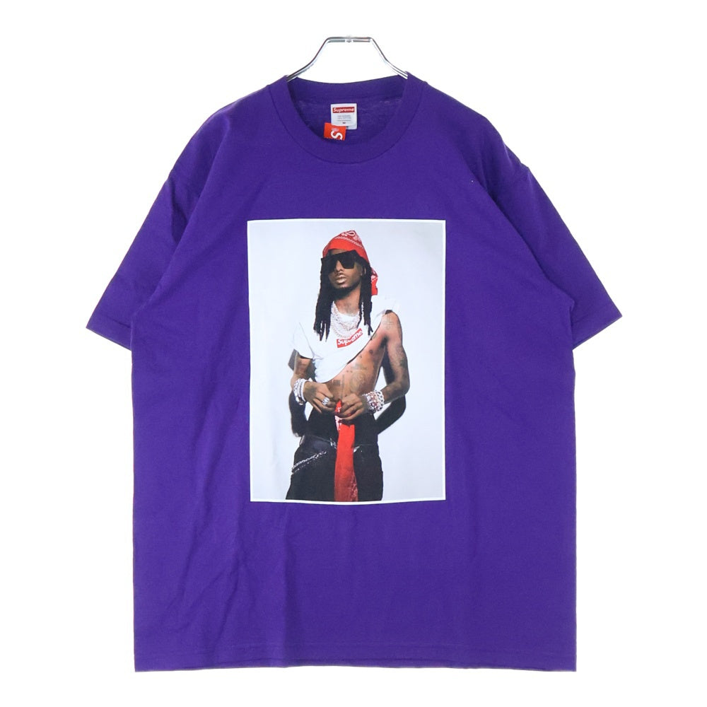 SUPREME(シュプリーム) 25AW Playboi Carti Tee プレイボーイ カーティ フォトプリント クルーネック 半袖Tシャツ カットソー パープル