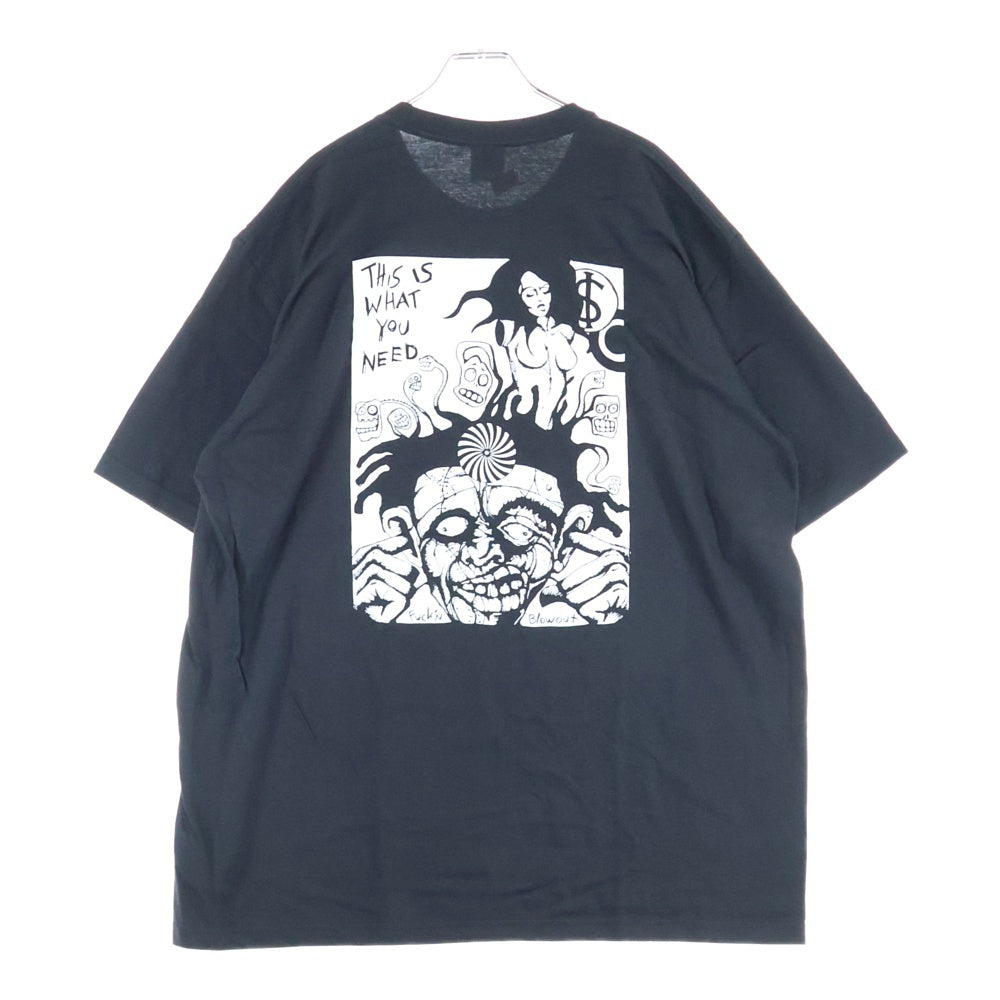 SUPREME(シュプリーム) 25AW Fuckin Blowout Tee ファッキン ブローアウト プリント クルーネック 半袖Tシャツ カットソー ブラック