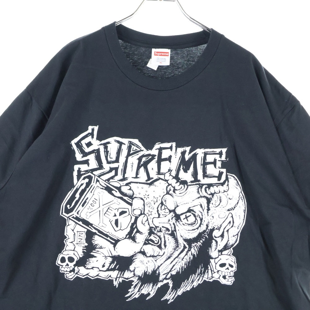 SUPREME(シュプリーム) 25AW Fuckin Blowout Tee ファッキン ブローアウト プリント クルーネック 半袖Tシャツ カットソー ブラック
