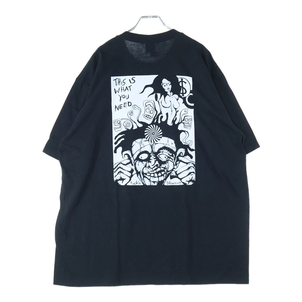 SUPREME(シュプリーム) 25AW Fuckin Blowout Tee ファッキン ブローアウト プリント クルーネック 半袖Tシャツ カットソー ブラック