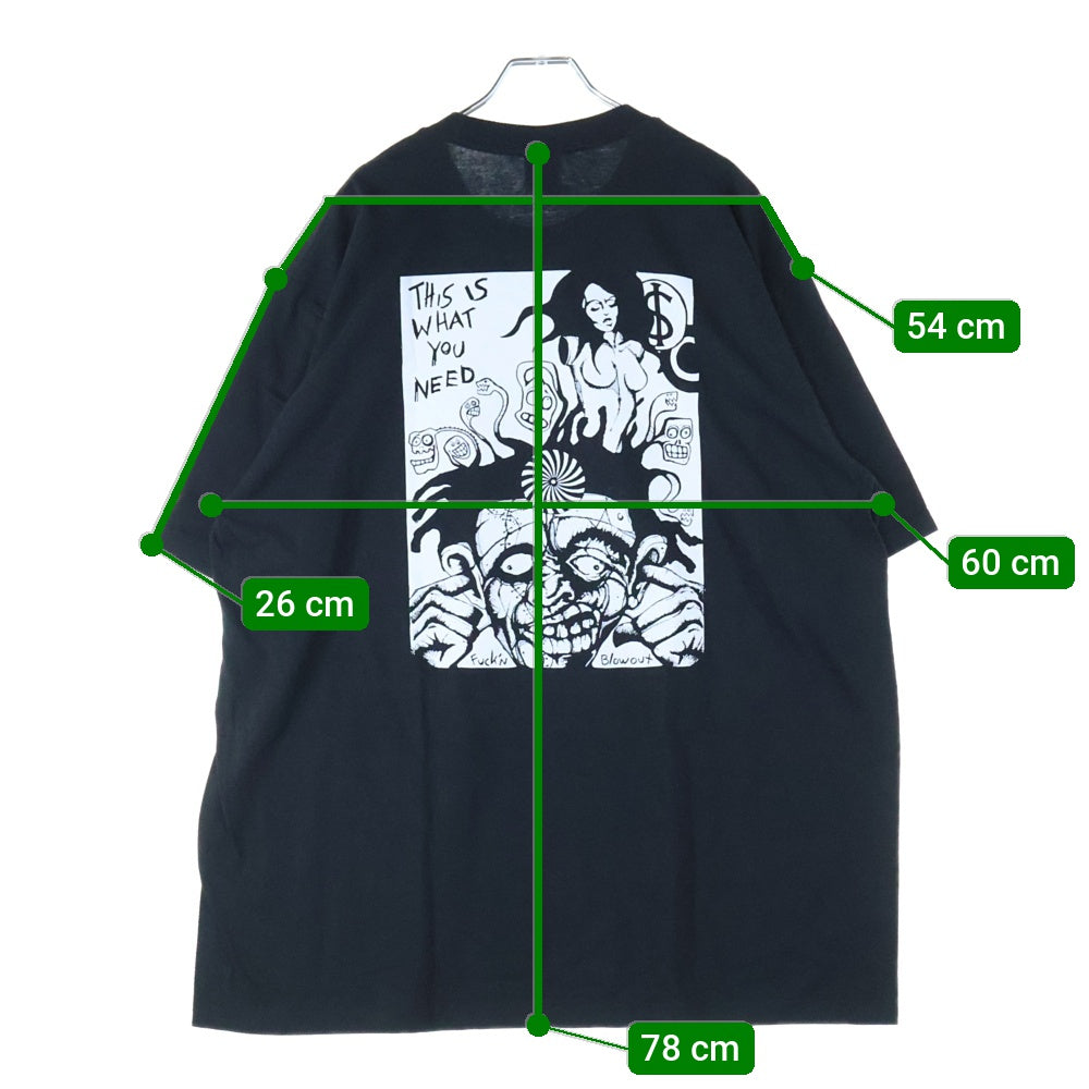 SUPREME(シュプリーム) 25AW Fuckin Blowout Tee ファッキン ブローアウト プリント クルーネック 半袖Tシャツ カットソー ブラック