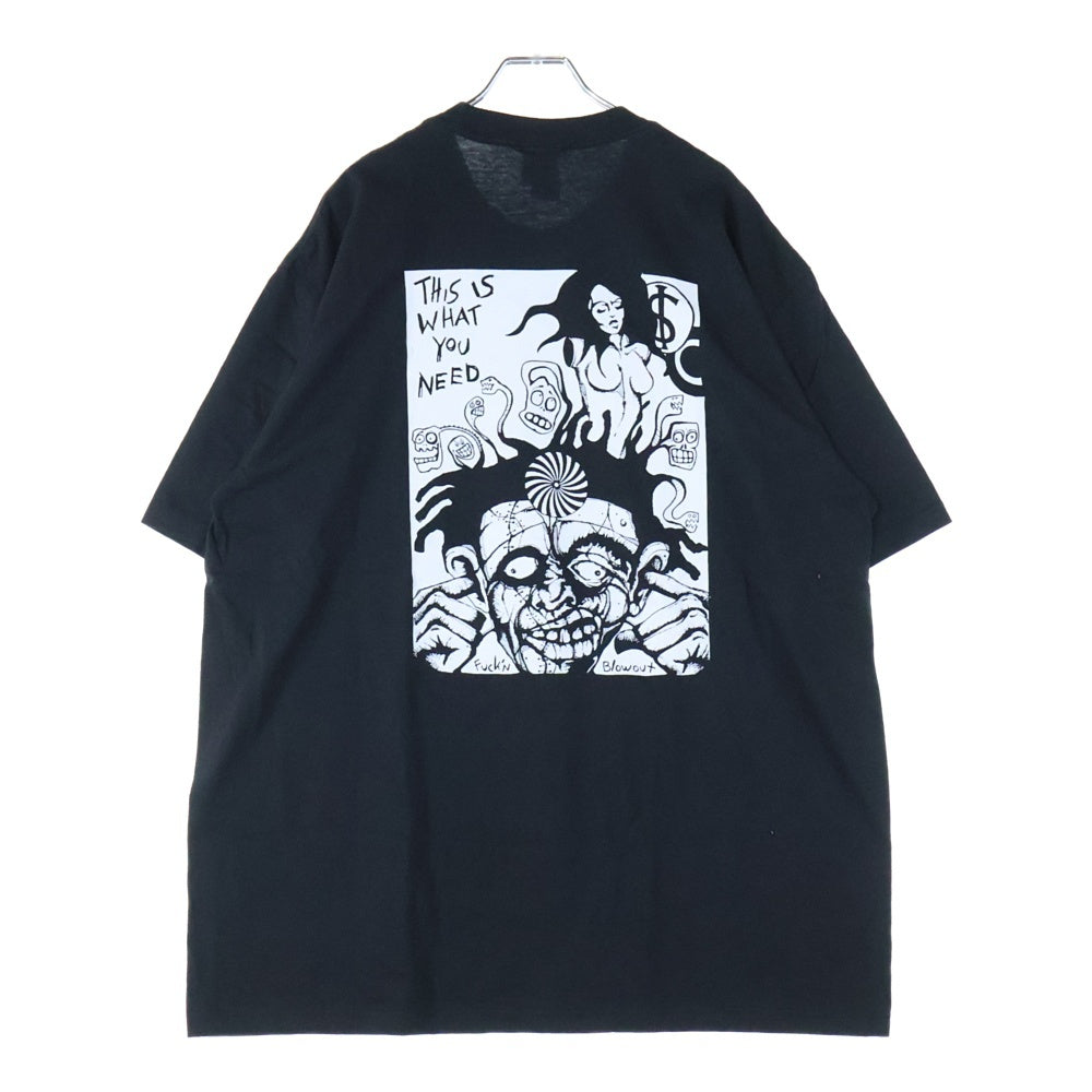 SUPREME(シュプリーム) 25AW Fuckin Blowout Tee ファッキン ブローアウト プリント クルーネック 半袖Tシャツ カットソー ブラック