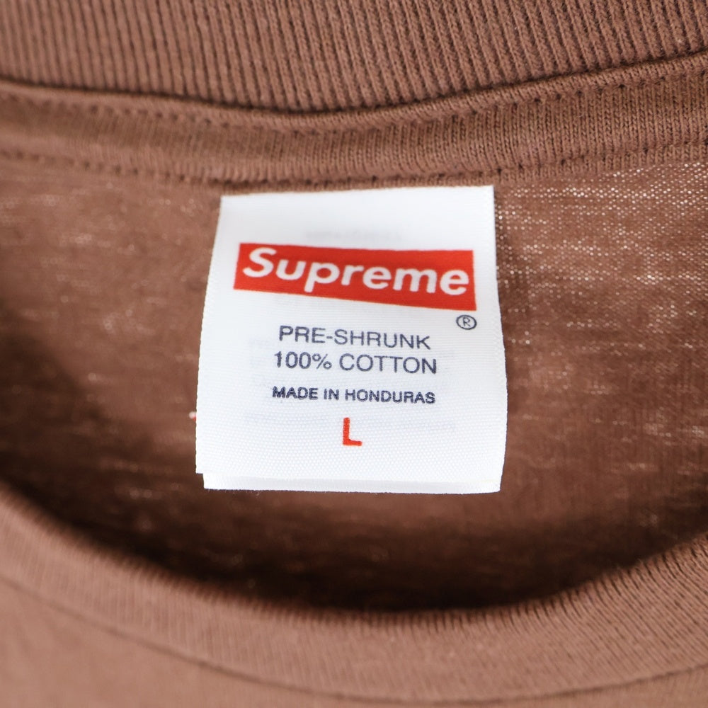 SUPREME(シュプリーム) 25AW Target Tee ターゲット バックプリント クルーネック 半袖Tシャツ カットソー ブラウン