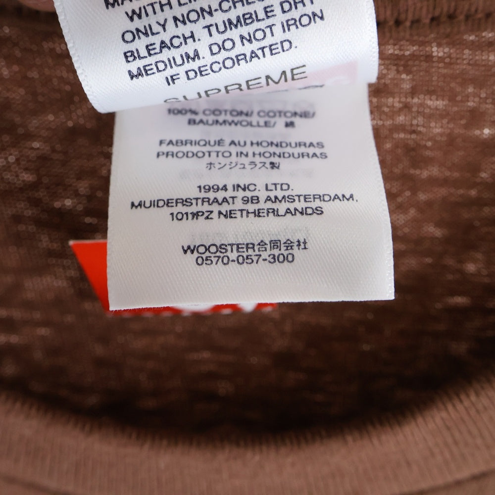 SUPREME(シュプリーム) 25AW Target Tee ターゲット バックプリント クルーネック 半袖Tシャツ カットソー ブラウン