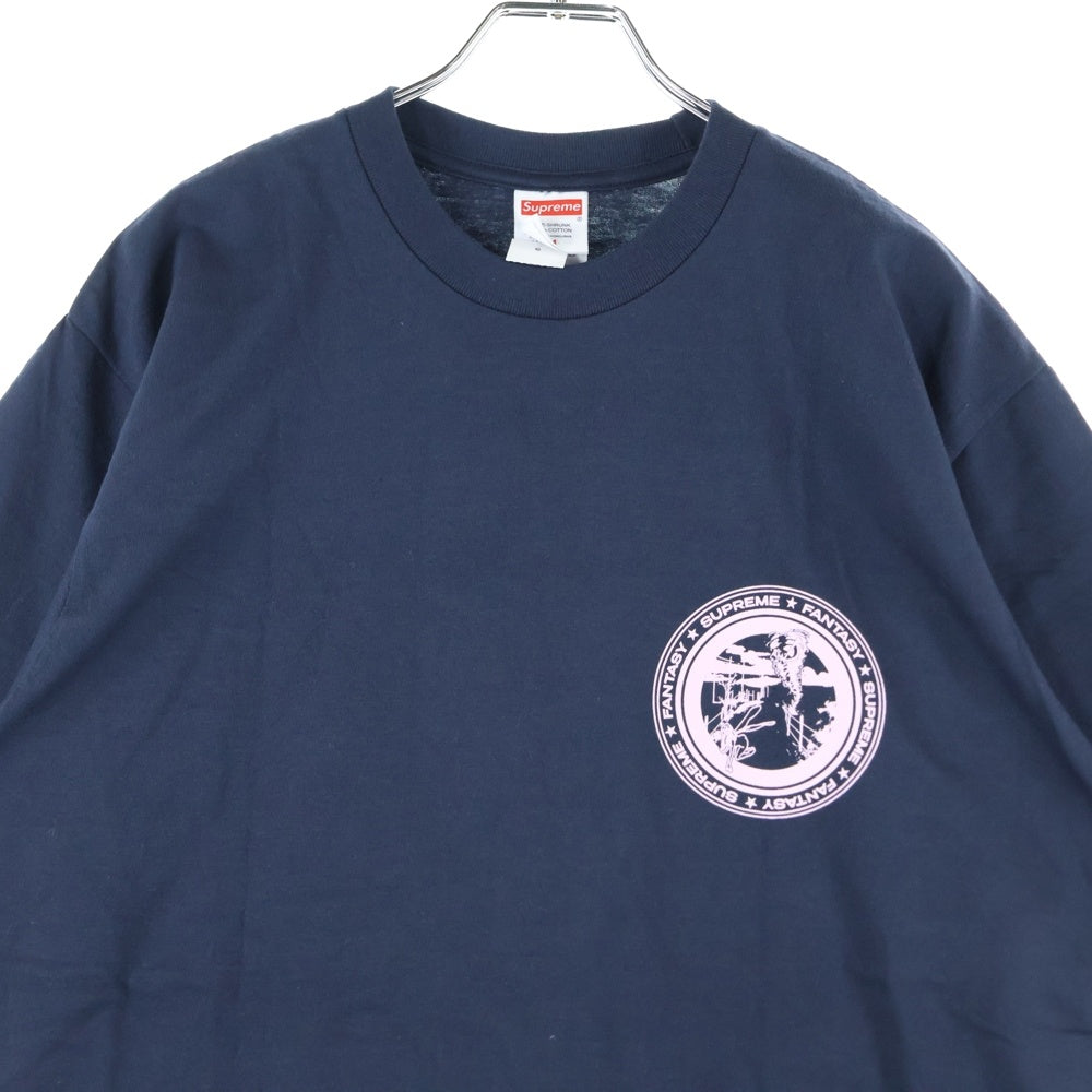 SUPREME(シュプリーム) 25AW Devotion Tee ディヴォーション プリント クルーネック 半袖Tシャツ カットソー ネイビー