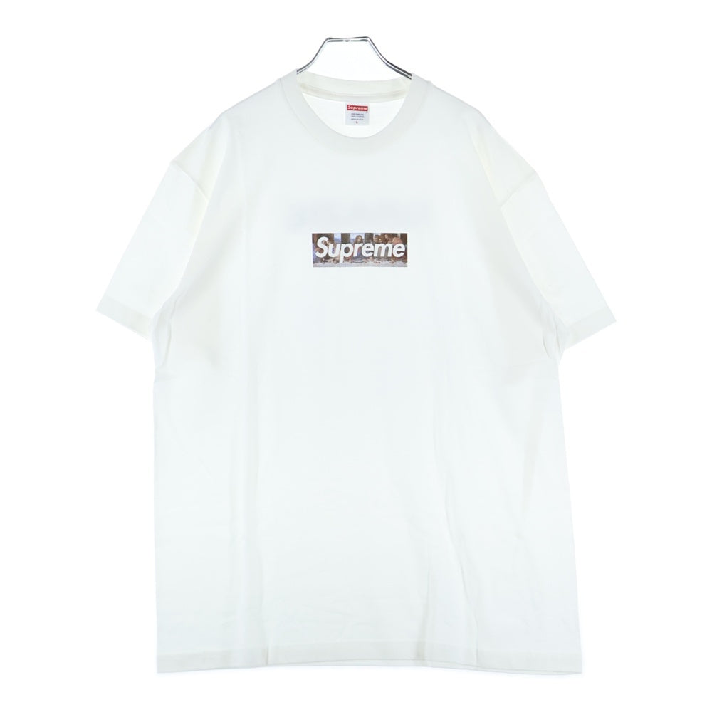 SUPREME(シュプリーム) 21SS Milan Store Open Limited Box Logo Tee ミラノ オープン記念 最後の晩餐 ボックスロゴ クルーネック 半袖Tシャツ カットソー ホワイト/マルチ