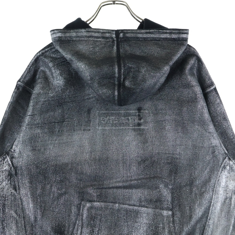 SUPREME(シュプリーム) 24SS ×MM6 Maison Margiela Foil Box Logo Hooded Sweatshirt エムエムシックス メゾンマルジェラ ホイル ボックスロゴ プルオーバーパーカー
