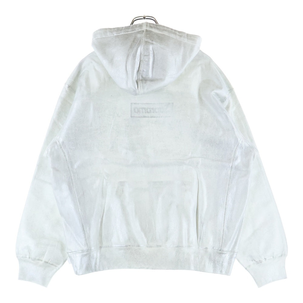 SUPREME(シュプリーム) 24SS ×MM6 Maison Margiela Foil Box Logo Hooded Sweatshirt エムエムシックス メゾンマルジェラ ホイル ボックスロゴ プルオーバーパーカー