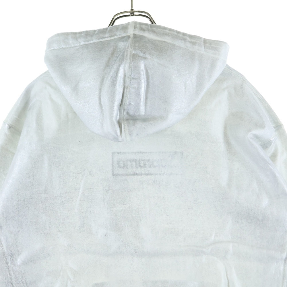 SUPREME(シュプリーム) 24SS ×MM6 Maison Margiela Foil Box Logo Hooded Sweatshirt エムエムシックス メゾンマルジェラ ホイル ボックスロゴ プルオーバーパーカー