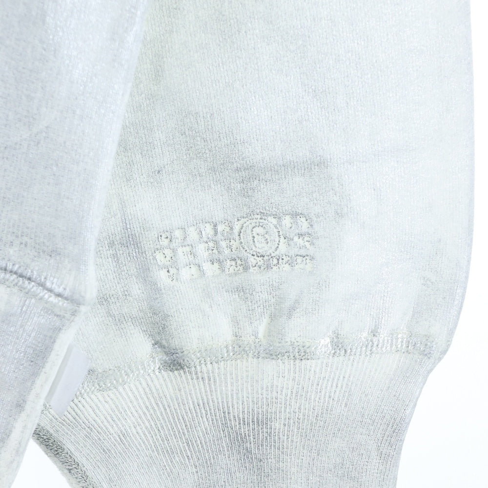 SUPREME(シュプリーム) 24SS ×MM6 Maison Margiela Foil Box Logo Hooded Sweatshirt エムエムシックス メゾンマルジェラ ホイル ボックスロゴ プルオーバーパーカー
