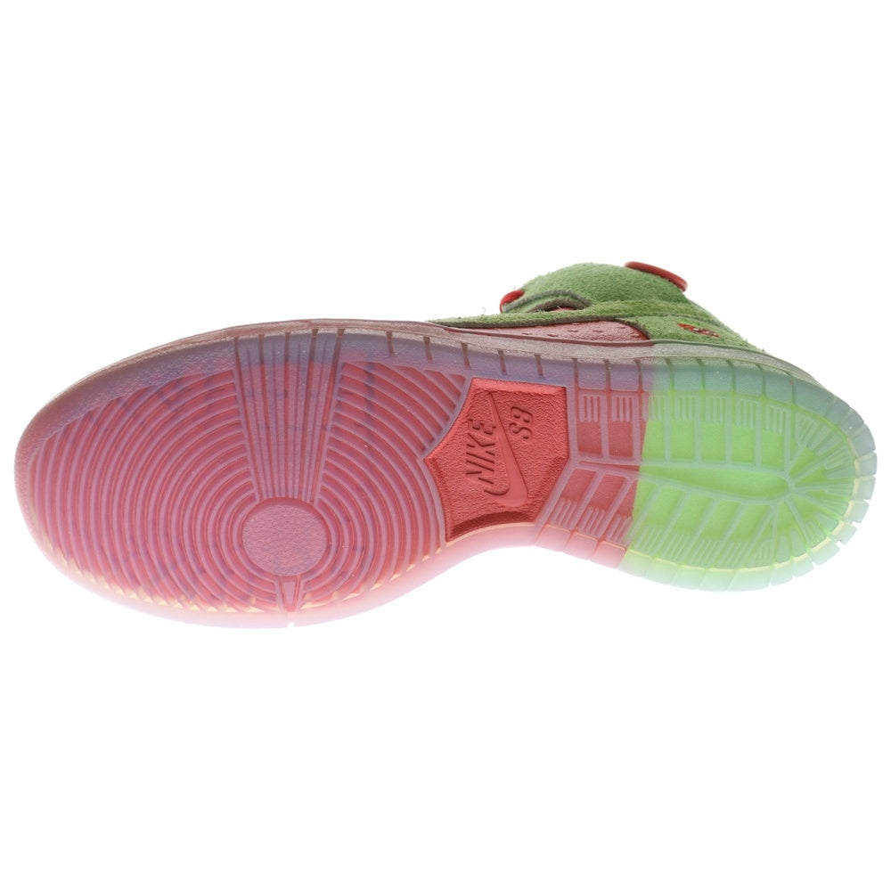 NIKE(ナイキ) SB DUNK HIGH STRAWBERRY COUGH エスビー ダンクハイ ストロベリー コフ ハイカットスニーカー レッド/グリーン US10/28cm CW7093-600