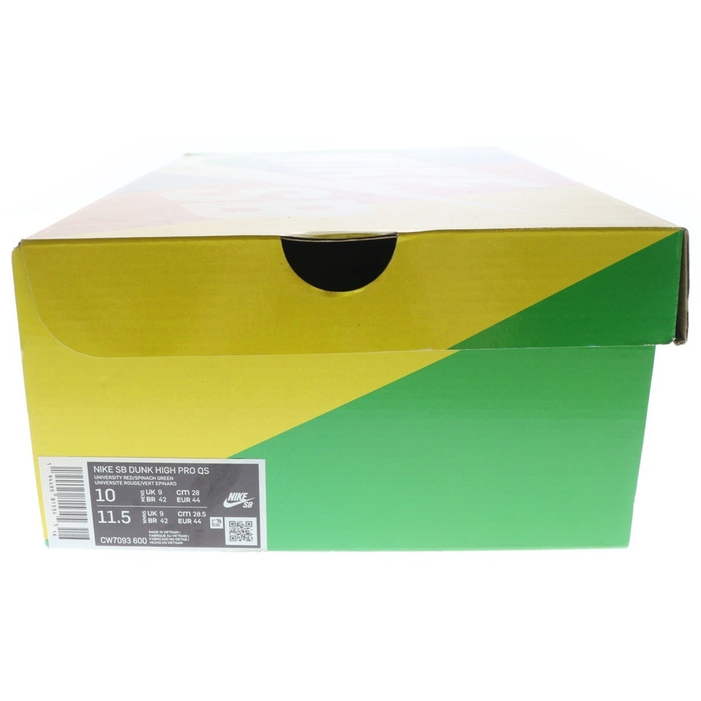 NIKE(ナイキ) SB DUNK HIGH STRAWBERRY COUGH エスビー ダンクハイ ストロベリー コフ ハイカットスニーカー レッド/グリーン US10/28cm CW7093-600