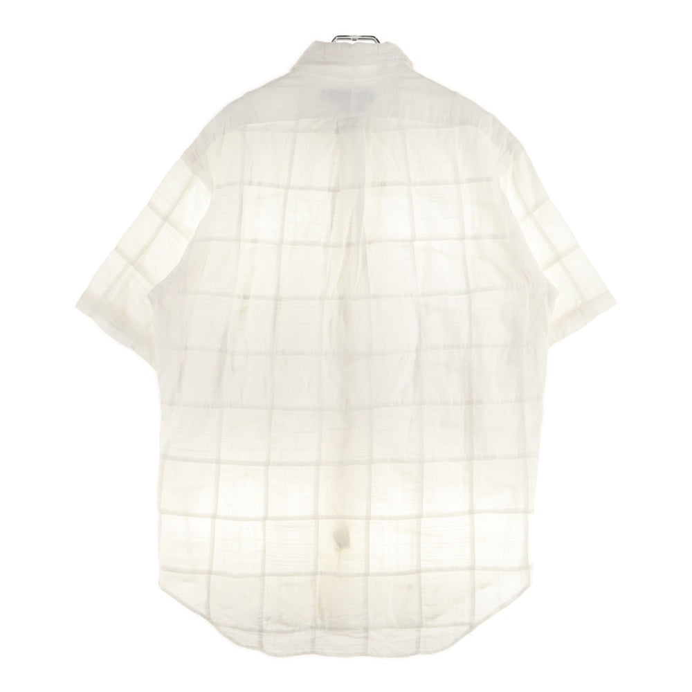 POLO RALPH LAUREN(ポロラルフローレン) 90s パッチワーク ボタンダウン 半袖シャツ ホワイト