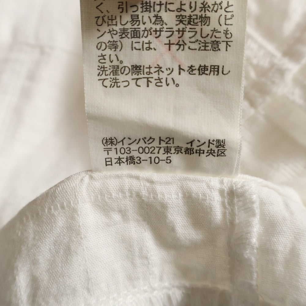 POLO RALPH LAUREN(ポロラルフローレン) 90s パッチワーク ボタンダウン 半袖シャツ ホワイト